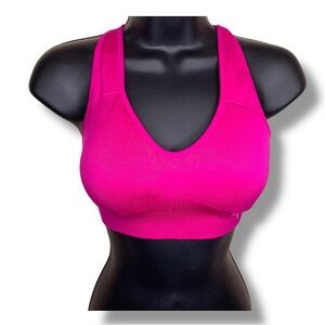 Small Puma Fuchsia Sports Bra Lined Wirefree  Athletic Activewear Padded